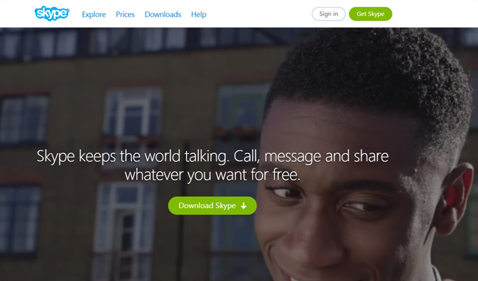 skype connect chat instant messaging app