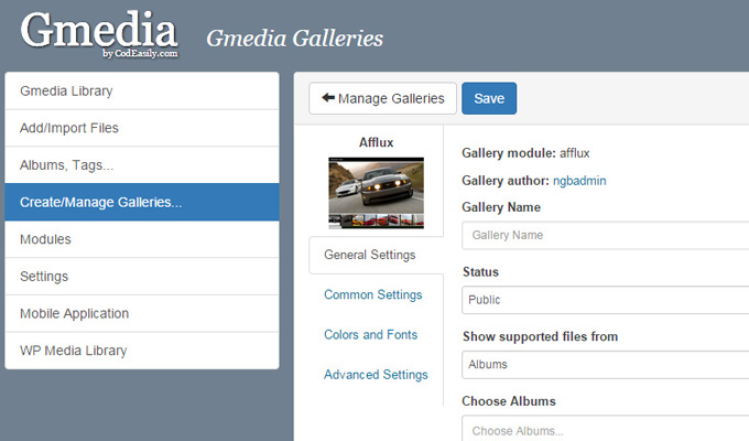 add media gmedia upload library