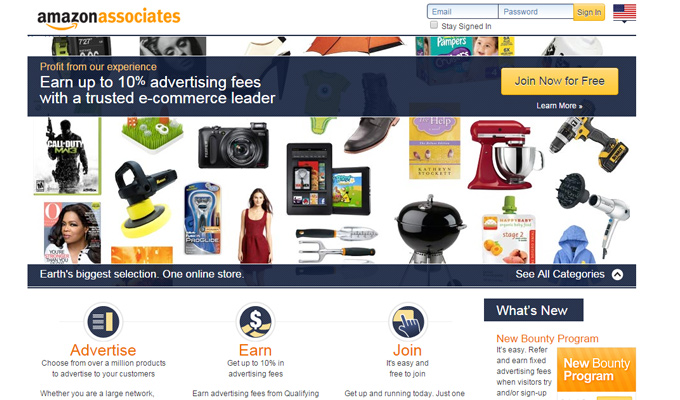 amazon associates program affiliates website