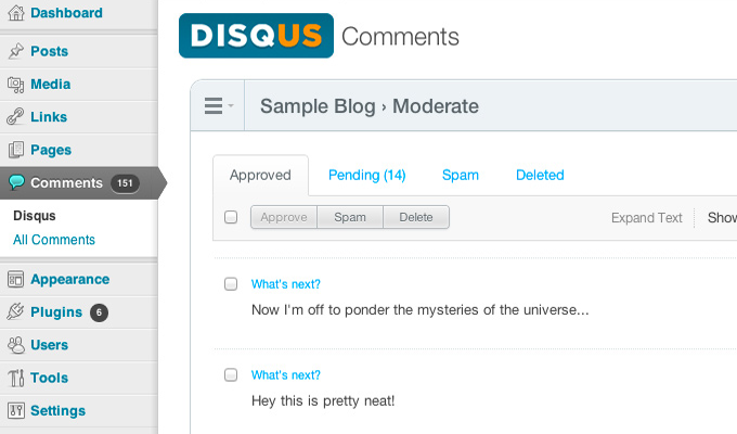 disqus comments plugin wordpress