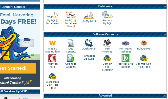 create mysql databases link cpanel