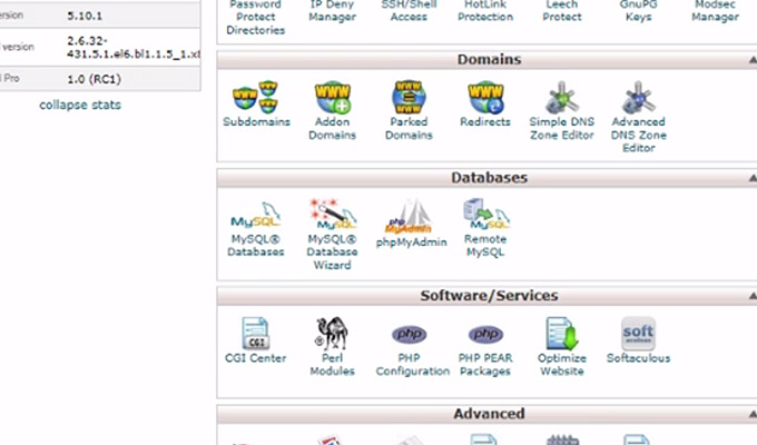 softaculous installer cpanel icon link